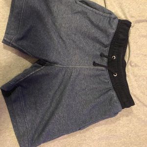 Blue sweat shorts